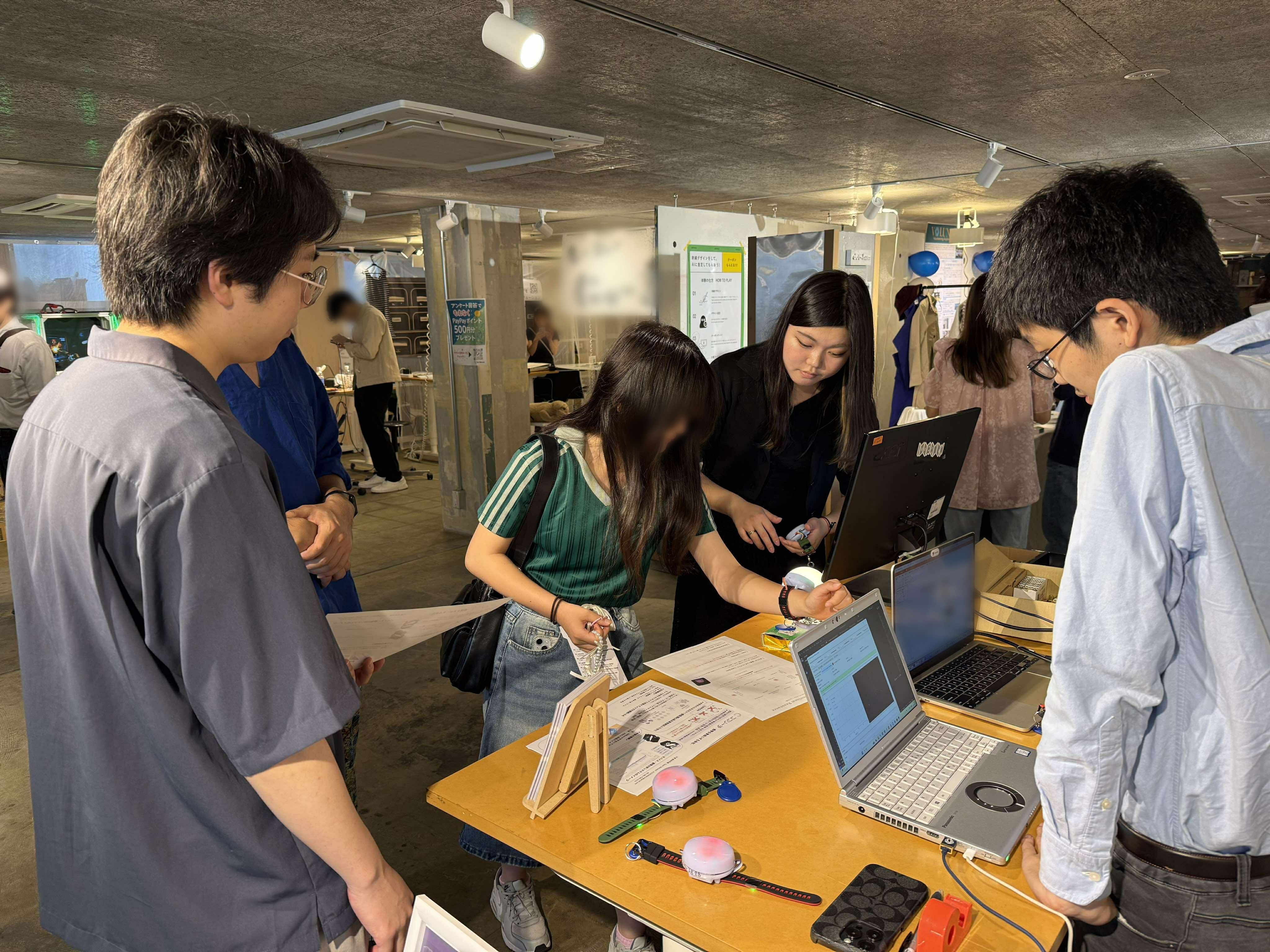 ブースでの実証実験