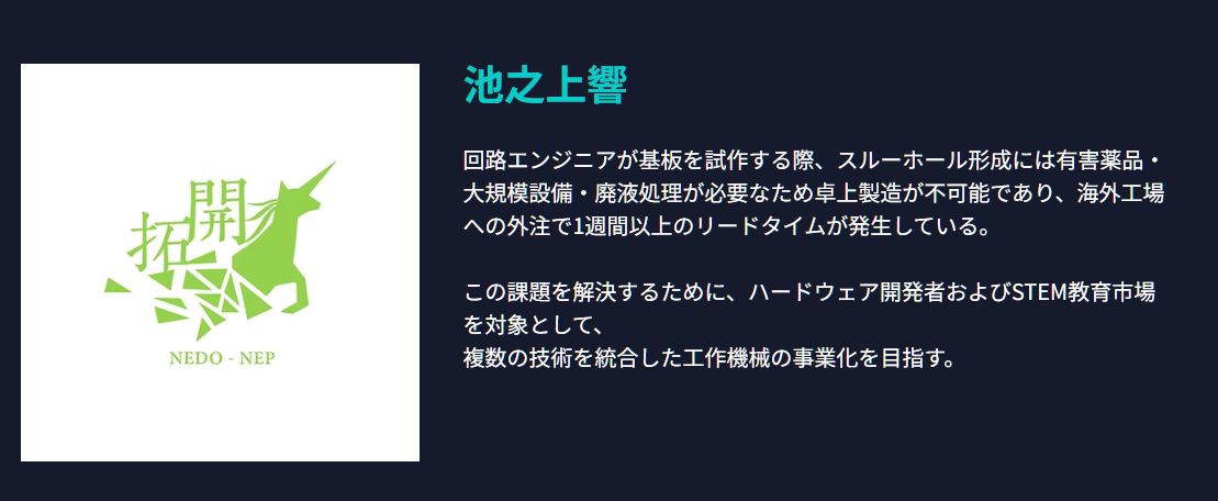 NEP採択者紹介ページ