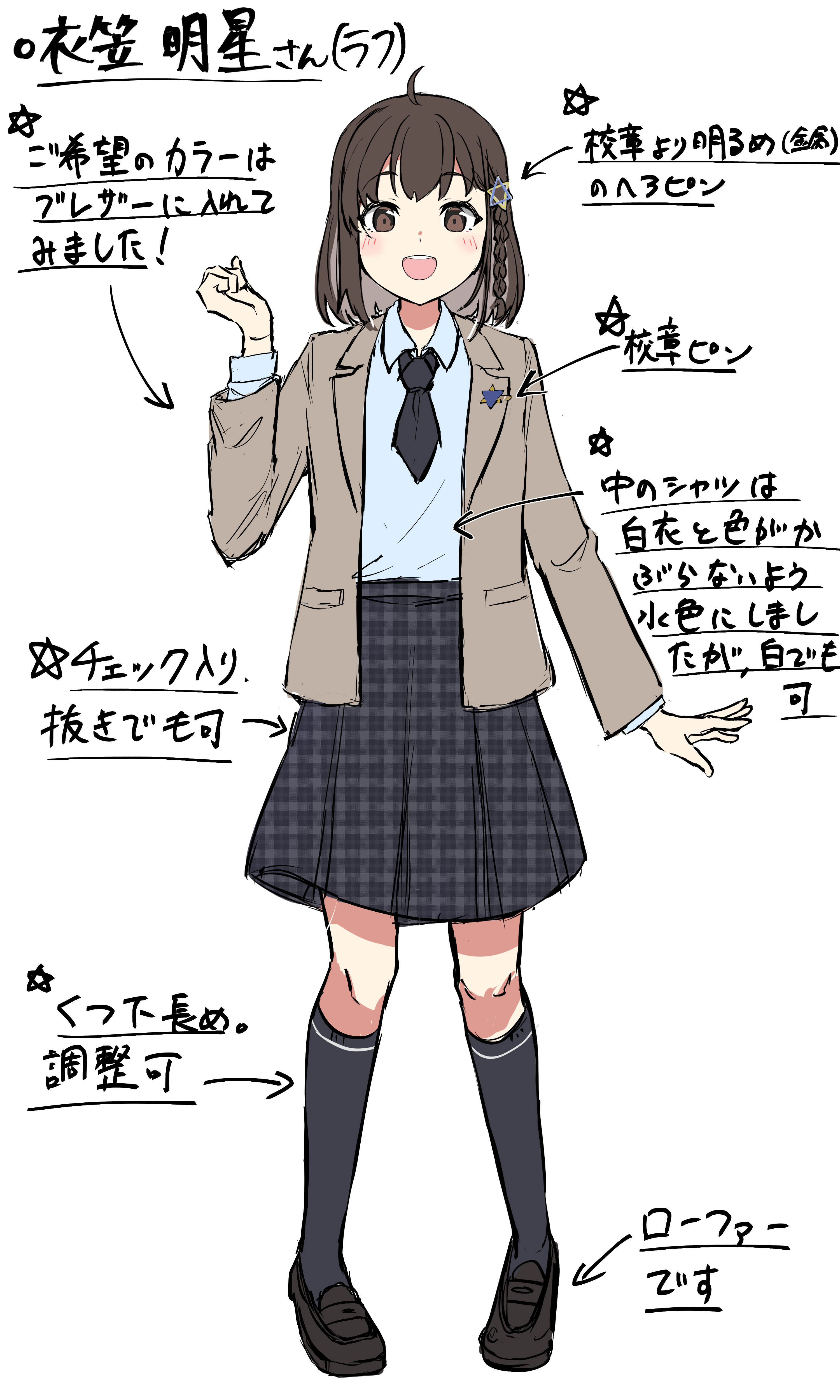 立ち絵の初稿