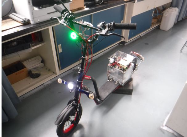 LEDリングウインカーの点灯試験
